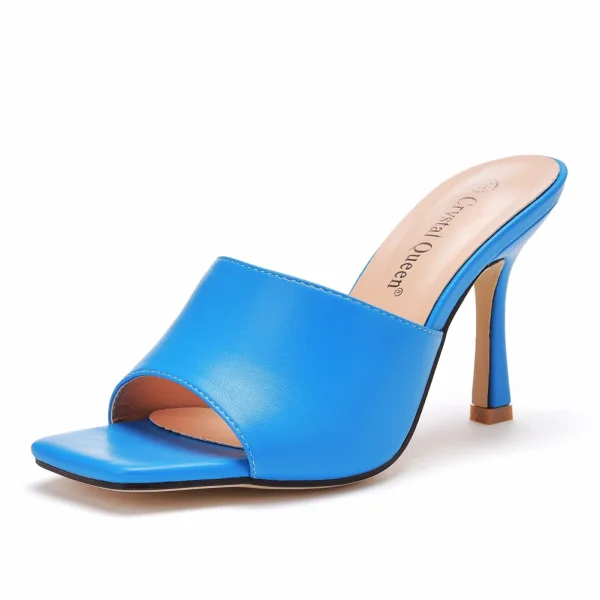 Modest / Simple Green Street Wear Womens Sandals 2023 9 cm Stiletto Heels Open / Peep Toe Sandals High Heels