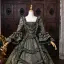 Vintage / Retro Medieval Dark Green Prom Dresses 2026 Ball Gown Square Neckline Bell sleeves Floor-Length / Long Formal Dresses
