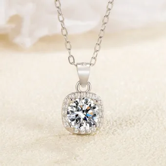 Charmig Silver Saterling Silver Rhinestone Halsband Tillbehör 2023