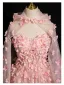 Flower Fairy Blushing Pink Appliques With Cloak Short Prom Dresses 2024 A-Line / Princess Strapless Sleeveless Backless Prom Formal Dresses