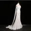 Modest / Simple Amazing / Unique White Wedding Dresses 2024 Trumpet / Mermaid Strapless Sleeveless Backless Sweep Train Wedding