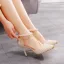 Charming Gold Rhinestone Tassel Pearl Wedding Shoes 2025 9 cm Stiletto Heels Pointed Toe Wedding High Heels