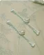 Chinese style Sage Green Printing Tea-length Cheongsam 2026 Trumpet / Mermaid High Neck Cap Sleeves