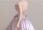 Lovely Blushing Pink Lace Flower Appliques Prom Dresses 2026 Ball Gown Strapless Sleeveless Backless Sweep Train Formal Dresses