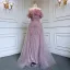 High End Meeresblau Handgefertigt Perlenstickerei Pailletten Gespaltete Front Ballkleider 2024 Meerjungfrau Bandeau Kurze Ärmel Rückenfreies Lange Ball Festliche Kleider
