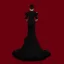 Haut de Gamme Noire Fait main Perle Brodé Robe De Soirée 2023 Trompette / Sirène V-Cou Manches Courtes Soirée Asymétrique Robe De Ceremonie