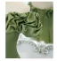 Vintage / Retro Solid Color Satin Green Ruffle Prom Dresses 2021 A-Line / Princess Off-The-Shoulder Crossed Straps Floor-Length / Long Formal Dresses