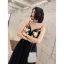 Chic / Beautiful Black Prom Dresses 2022 A-Line / Princess Spaghetti Straps Lace Flower Sleeveless Backless Floor-Length / Long Prom Formal Dresses