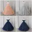 Sparkly Silver Sequins Prom Dresses 2026 Ball Gown Off-The-Shoulder Sleeveless Backless Floor-Length / Long Formal Dresses