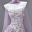 Flower Fairy Lavender Appliques Sequins Prom Dresses 2026 Ball Gown Strapless Sleeveless Backless Floor-Length / Long Formal Dresses