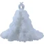 High End Sexy Weiß Fallende Rüsche Brautkleider / Hochzeitskleider 2023 Ballkleid Neckholder Ärmellos Rückenfreies Hof-Schleppe Hochzeit