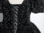 Glitzernden Schwarz Pailletten Ballkleider 2024 Ballkleid Eckiger Ausschnitt Kurze Ärmel Rückenfreies Lange Ball Festliche Kleider