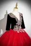 Vintage / Retro Burgundy Beading Sequins Prom Dresses 2025 Ball Gown V-Neck Short Sleeve Backless Floor-Length / Long Prom Formal Dresses