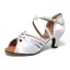 Chic / Beautiful Champagne Latin Dance Shoes 2022 X-Strap 7 cm Stiletto Heels Open / Peep Toe Prom Womens Sandals High Heels