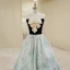 Elegant Black Prom Dresses 2022 A-Line / Princess Strapless Bow Sleeveless Backless Sweep Train Prom Formal Dresses