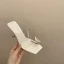 Transparent Sexy White Rhinestone Butterfly Evening Party Womens Sandals 2022 8 cm Stiletto Heels Open / Peep Toe Sandals High Heels