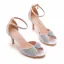 Sexy Multi-Couleurs Faux Diamant Soirée Sandales Femme 2023 Bride Cheville 7 cm Talons Aiguilles Peep Toes / Bout Ouvert Sandales Talons Hauts