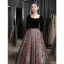 Elegant Black Evening Dresses 2023 A-Line / Princess Square Neckline Long Sleeve Backless Floor-Length / Long Evening Party Formal Dresses