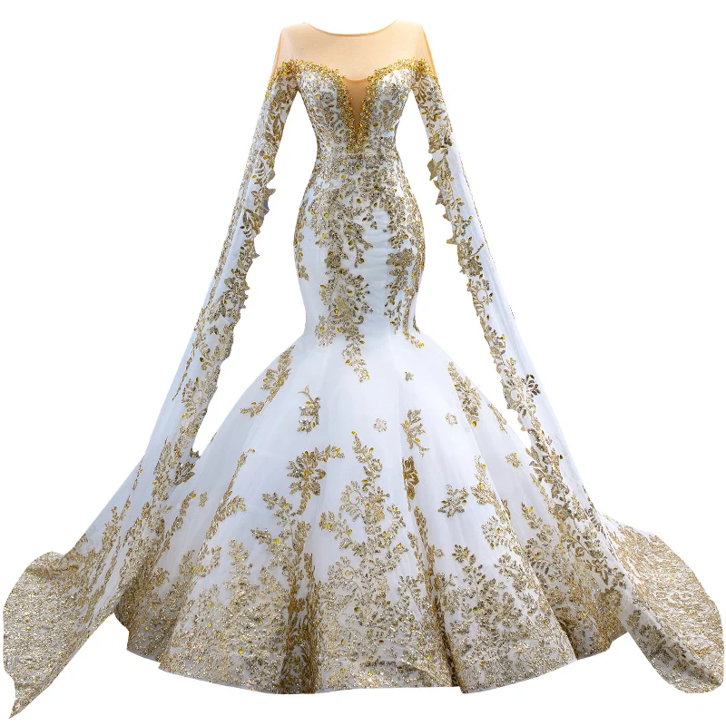 slim fit dress slacks Sophisticated Ivory Mermaid Wedding Dress with Romantic Lace Detailing and Optional Gloves Plus Size Size 22w