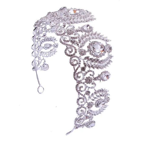 Charming Gold Crystal Rhinestone Wedding Tiara Bridal Hair Accessories 2022 Alloy