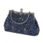 Vintage / Originale Scintillantes Beige Perlage Faux Diamant Paillettes Promo Pochette 2023
