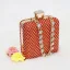 Charming Multi-Colors Rainbow Rhinestone Bow Womens Sandals Clutch Bags 2023 8 cm Stiletto Heels Evening Party Pointed Toe Sandals High Heels Clutch Bags