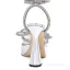 Sexy Argenté Faux Diamant Chaussure De Mariée 2022 Bride Cheville 11 cm Talons Aiguilles Peep Toes / Bout Ouvert Mariage Talons Hauts