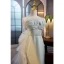 Chic / Beautiful Sage Green Prom Dresses 2023 Trumpet / Mermaid Strapless Backless Flower Sleeveless Court Train Prom Formal Dresses