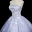 Chic / Beautiful Lavender Lace Flower Appliques Prom Dresses 2025 A-Line / Princess Strapless Sleeveless Backless Floor-Length / Long Formal Dresses