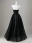 Fashion Black Bow Glitter Party Dresses 2026 Crossed Straps A-Line / Princess Strapless Sleeveless Backless Floor-Length / Long Cocktail Party Evening Party Formal Dresses