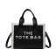 Fashion Letter Graphic Women Tote Bag Women's Bags Brown Shoulder Bags Woolen PU Dating Handbag 2023
