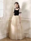 Bling Bling Black Sequins Prom Dresses 2024 A-Line / Princess Square Neckline Short Sleeve Backless Floor-Length / Long Prom Formal Dresses
