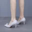 Classic White Pearl 7 cm Stiletto Heels Wedding Shoes 2025 Pointed Toe Wedding Pumps High Heels
