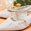 Chic / Beautiful White Leather Pearl Wedding Shoes 2022 5 cm Stiletto Heels Pointed Toe Wedding High Heels