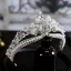 Baroque Bling Bling Alliage Perle Faux Diamant Argenté Accessoire Cheveux Mariage 2023 Mariage