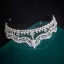 Chic / Belle Blanche Faux Diamant Alliage Mariage Tiare Accessoire Cheveux Mariage 2022