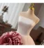 Amazing / Unique Blushing Pink Appliques Prom Dresses 2025 Ball Gown Strapless Sleeveless Backless Floor-Length / Long Prom Formal Dresses