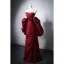 Chic / Beautiful Burgundy Prom Dresses 2025 A-Line / Princess Strapless Puffy Short Sleeve Backless Floor-Length / Long Prom Formal Dresses