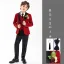 Red Long Sleeve 6-piece Wedding Boys Wedding Suits 2025 Body Jewellery Coat Pants Shirt Tie Vest