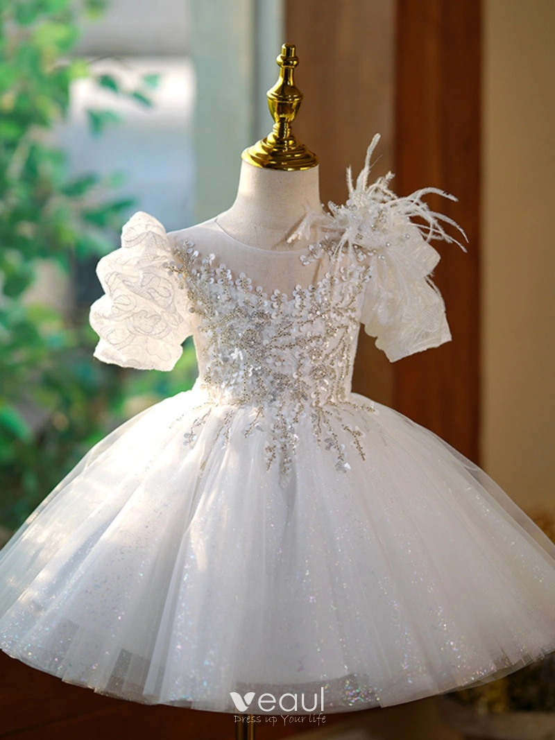 White short outlet ball gown