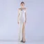 Sexy Black Sequins Evening Dresses 2024 Trumpet / Mermaid Strapless Tassel Sleeveless Backless Floor-Length / Long Evening Party Formal Dresses