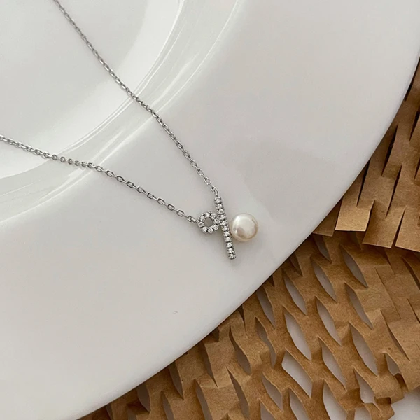 Charming Gold Sterling Silver Pearl Rhinestone Prom Necklaces Accessories 2023