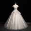 Charmant Ivory / Creme Perlenstickerei Pailletten Ballkleider 2024 Ballkleid Off Shoulder Ärmellos Rückenfreies Lange Ball Festliche Kleider