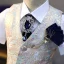 Chic / Beautiful Printing Short Sleeve Boys Wedding Suits 2022 5-piece Body Jewellery Pants Shirt Tie Vest