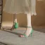 Mode Noire Vêtement de rue Cuir Sandales Femme 2022 Bride Cheville 8 cm Talons Aiguilles Peep Toes / Bout Ouvert Sandales Talons Hauts