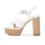 Fashion Yellow Street Wear Womens Sandals 2022 Ankle Strap 10 cm Thick Heels High Heels Open / Peep Toe Sandals