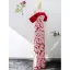 Vintage / Retro Red Printing Evening Dresses 2022 Trumpet / Mermaid Off-The-Shoulder Short Sleeve Backless Floor-Length / Long Evening Party Formal Dresses