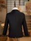 Noire 6 pièces Manches Longues Costume Garçon Mariage 2024 Mariage Bijoux De Corps Manteau Pantalon Chemise Cravate Gilet