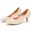 Élégant Blanche Perle Chaussure De Mariée 2022 5 cm Talons Aiguilles À Bout Pointu Mariage Escarpins Talons Hauts