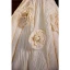 Vintage / Retro Modest / Simple Ivory Ruffle Flower Wedding Dresses 2023 Ball Gown Strapless Sleeveless Backless Sweep Train Wedding Dresses